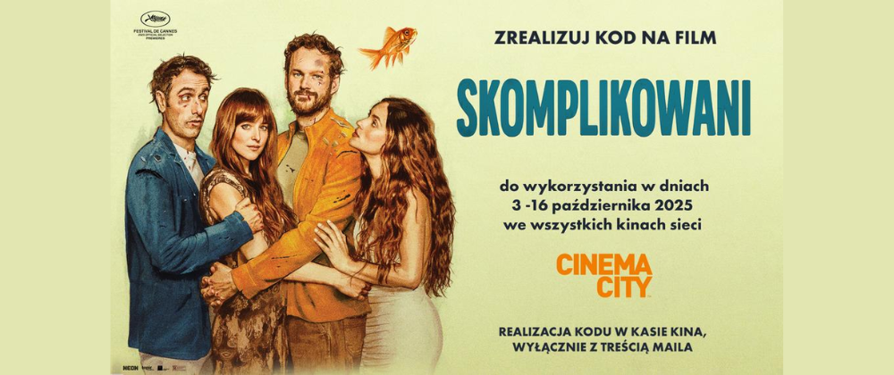 Cover image for KONKURS - WYGRAJ BILETY NA FILM "SKOMPLIKOWANI" w Cinema City!