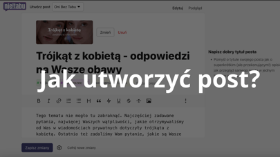 Tworzenie, edytowanie i planowanie postów.